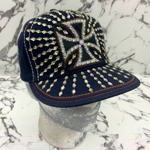 Men’s Fashion Denim White All Over Laguna Beach Hat